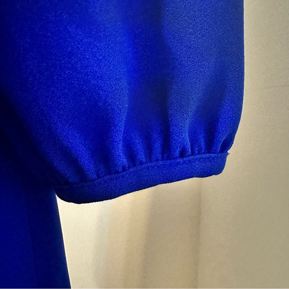 🆕JCrew Long Sleeve Wrap Dress in 365 Crepe Royal Blue Size 0 - Picture 7 of 16